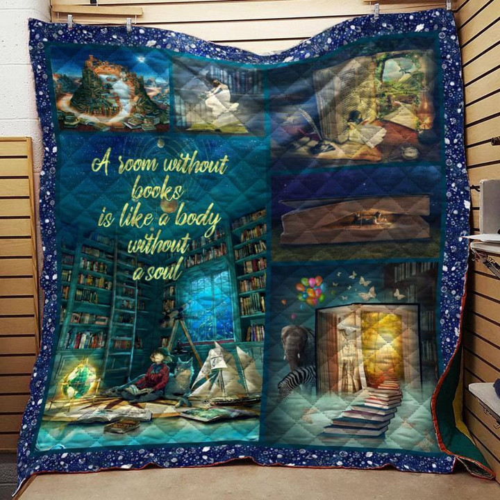 Book Like Body 3D Customized Quilt Blanket Size Single, Twin, Full, Queen, King, Super King  