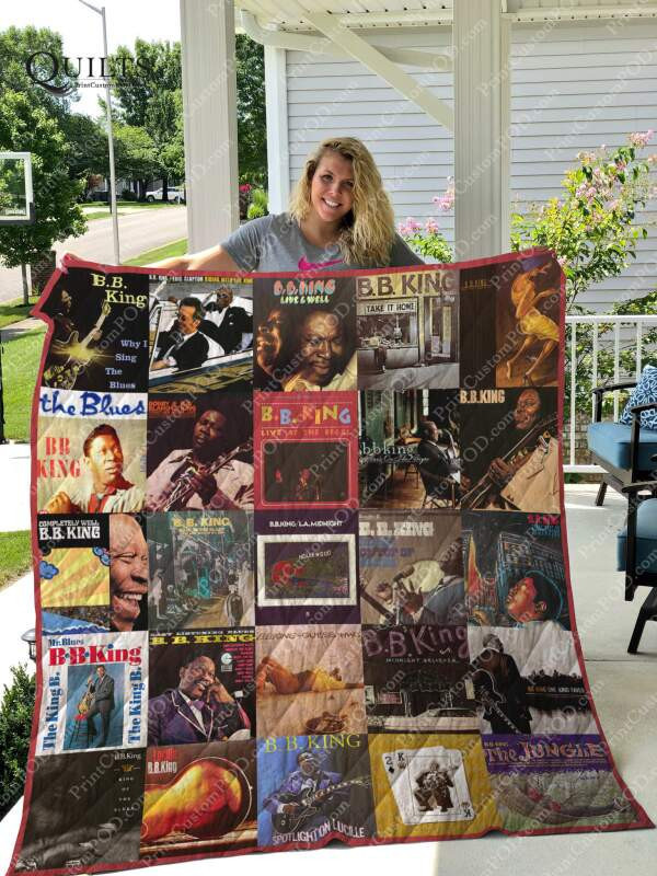 B.B. King Albums 3D Customized Quilt Blanket Size Single, Twin, Full, Queen, King, Super King  