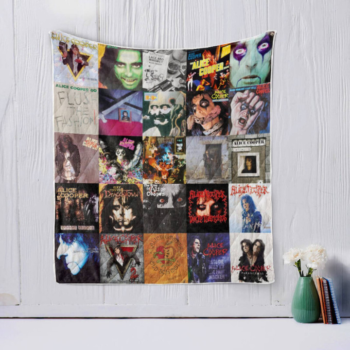 Alice Cooper 3D Customized Quilt Blanket Size Single, Twin, Full, Queen, King, Super King  