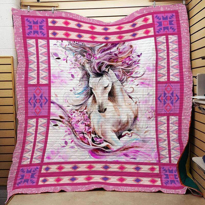 Horse Customize Quilt Blanket Size Single, Twin, Full, Queen, King, Super King  