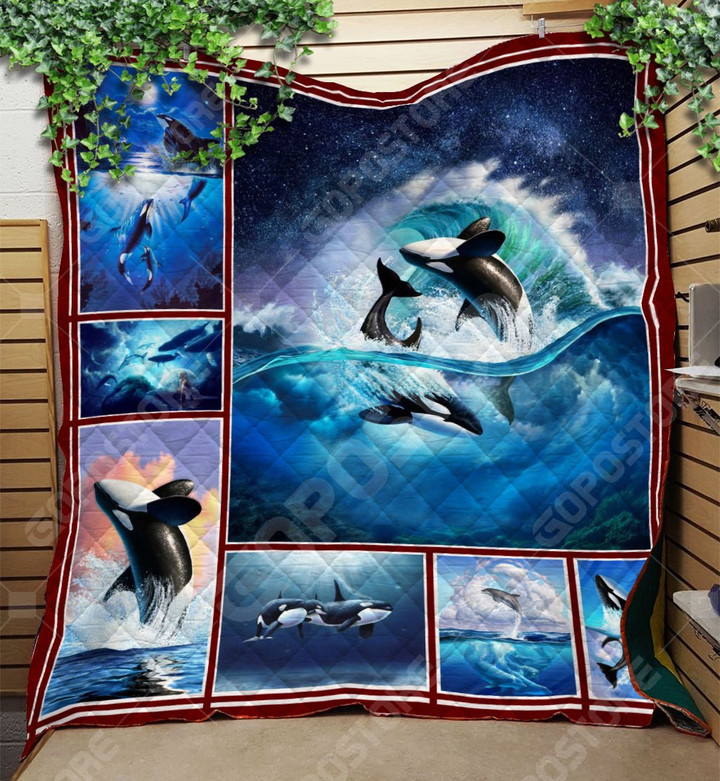 Whale Like 3D Customized Quilt Blanket Size Single, Twin, Full, Queen, King, Super King  