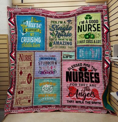 Nurse I Nurse Support My Cruising Addition Custom Quilt Qf8011 Quilt Blanket Size Single, Twin, Full, Queen, King, Super King  