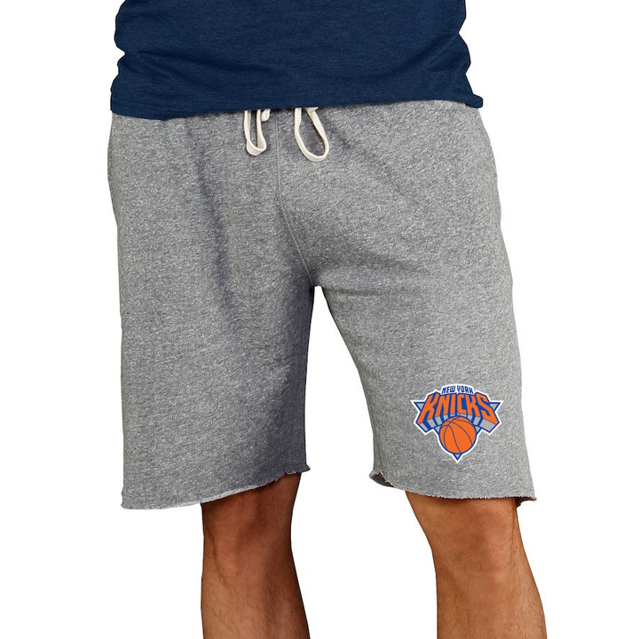 New York Knicks Concepts Sport Mainstream Terry Shorts - Gray