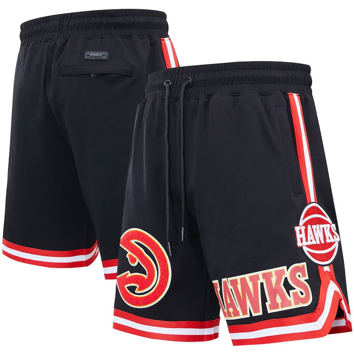 Atlanta Hawks Pro Standard Chenille Shorts - Black