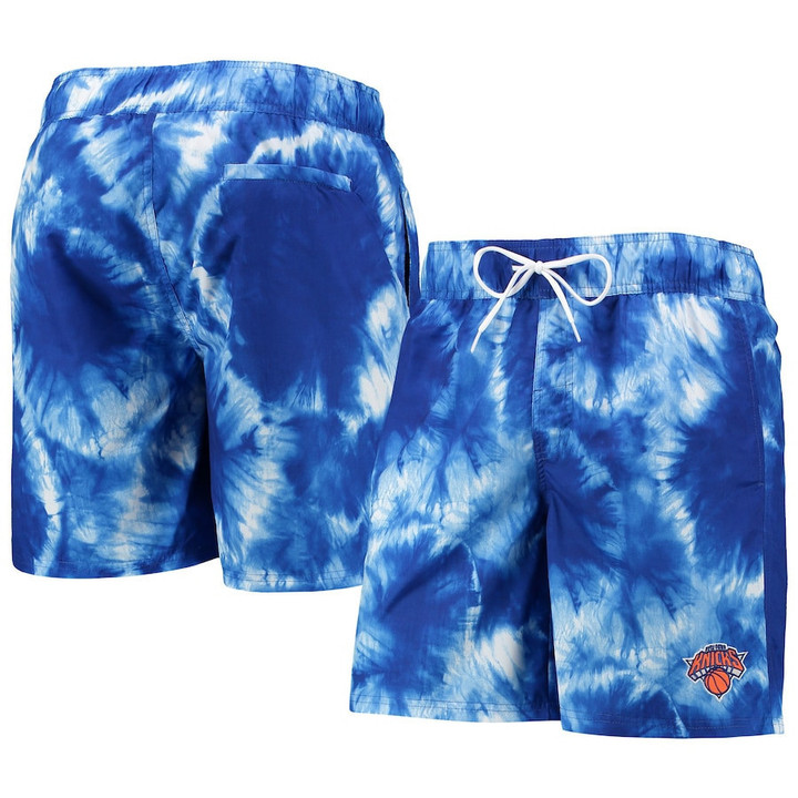 New York Knicks G-III Sports by Carl Banks Splash Volley Swim Shorts - Blue