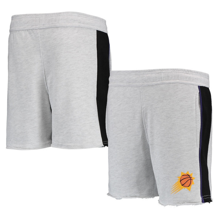 Phoenix Suns Youth Wingback Shorts - Heathered Gray