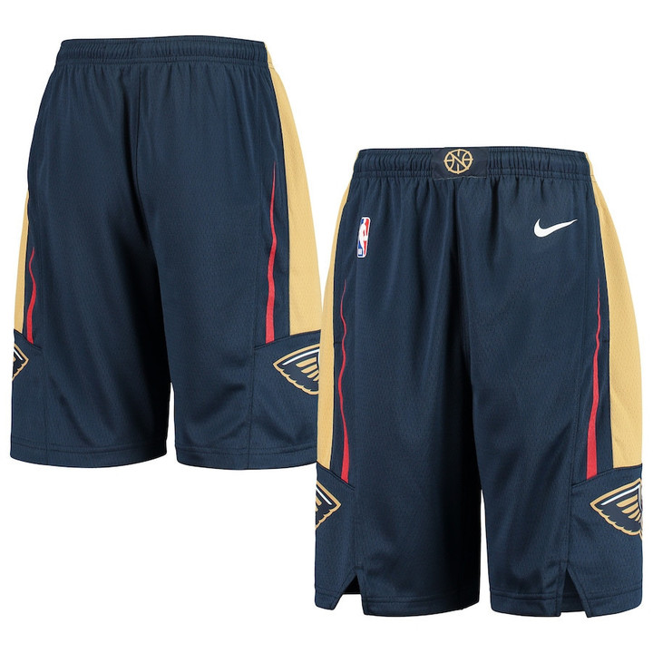 New Orleans Pelicans  Youth 2020/21 Swingman Shorts - Icon Edition - Navy