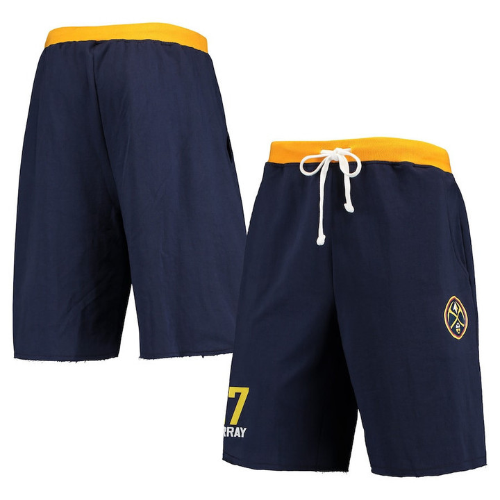 Jamal Murray Denver Nuggets Name & Number French Terry Shorts - Navy
