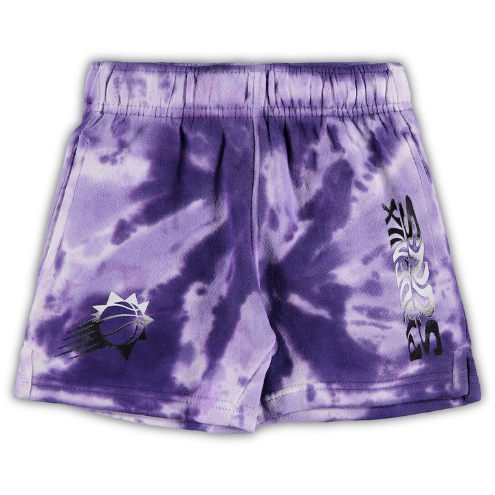 Phoenix Suns Toddler Santa Monica Shorts - White/Purple