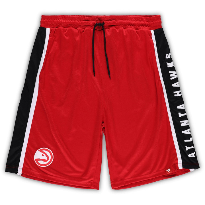 Atlanta Hawks s Branded Big & Tall Referee Iconic Mesh Shorts - Red