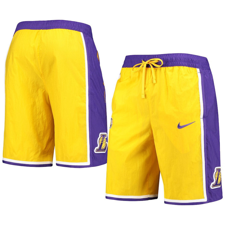 Los Angeles Lakers  Courtside Heritage Shorts - Gold