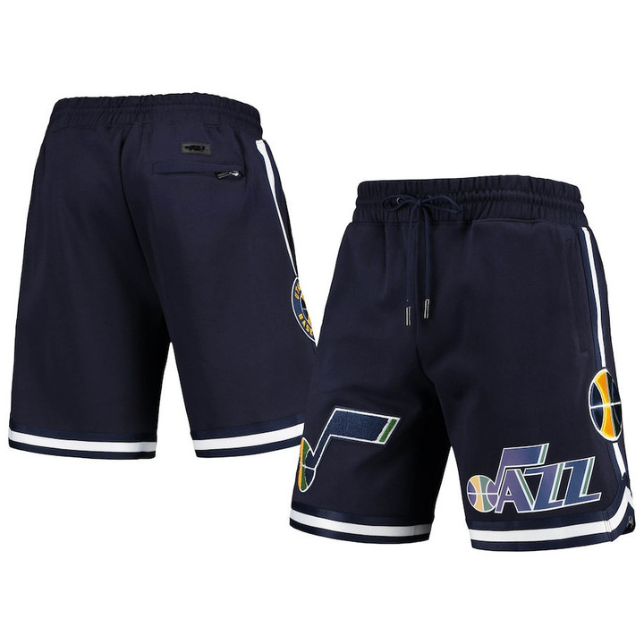 Utah Jazz Pro Standard Chenille Shorts - Navy