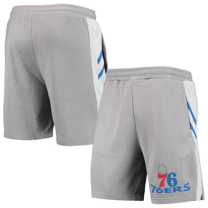 Philadelphia 76ers Concepts Sport Stature Shorts - Gray
