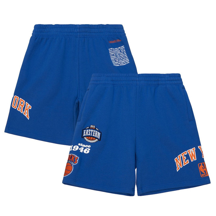 New York Knicks  Team Origins Fleece Shorts - Navy