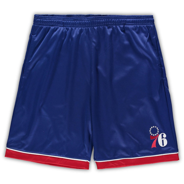 Philadelphia 76ers s Branded Big & Tall Team Shorts - Royal/Red