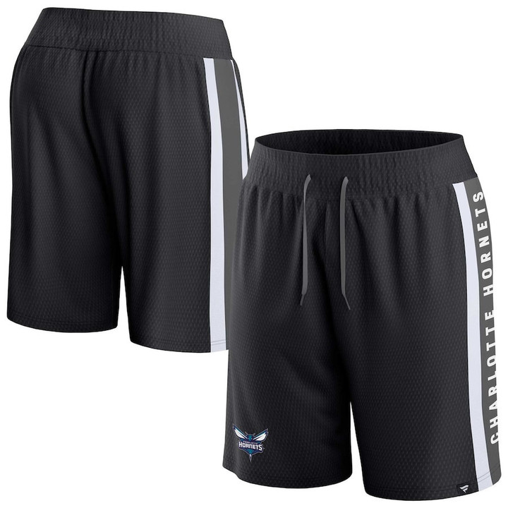 Charlotte Hornets s Branded Referee Iconic Mesh Shorts - Black