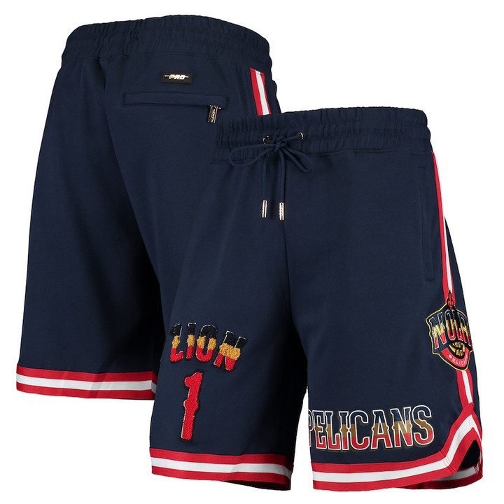 Zion Williamson New Orleans Pelicans Pro Standard Player Shorts - Navy