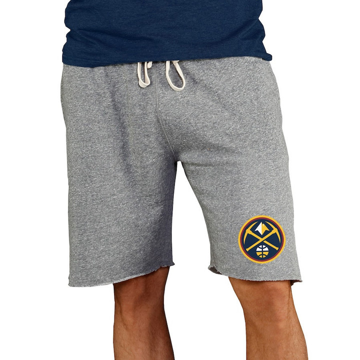 Denver Nuggets Concepts Sport Mainstream Terry Shorts - Gray