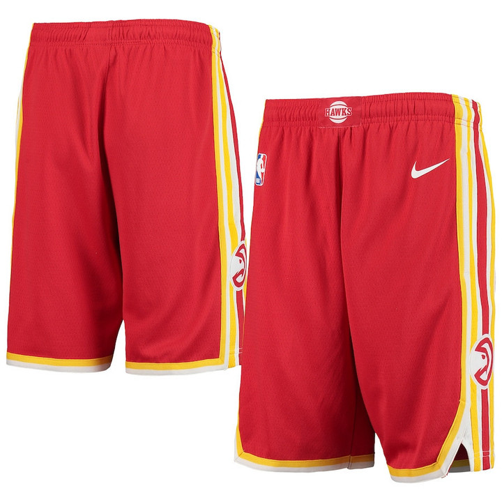 Atlanta Hawks  Youth 2020/21 Swingman Shorts - Icon Edition - Red