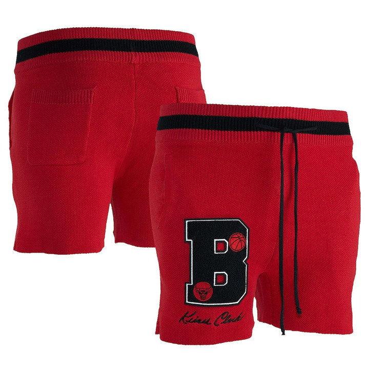 Chicago Bulls NBA x Keiser Clark No Caller ID Knit Shorts - Red/Black