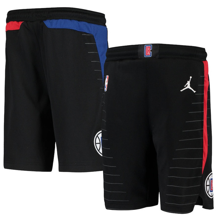 LA Clippers  Youth 2019/20 Swingman Performance Shorts - Statement Edition - Black