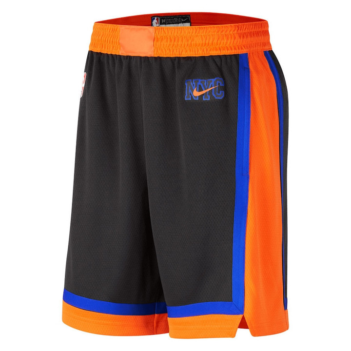 New York Knicks  2022/23 City Edition Swingman Shorts - Black
