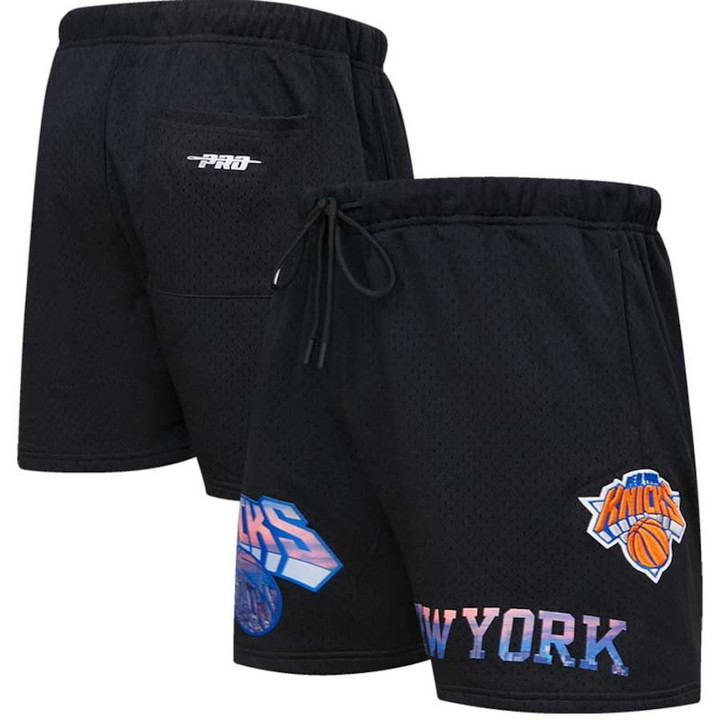 New York Knicks Pro Standard City Scape Mesh Shorts - Black