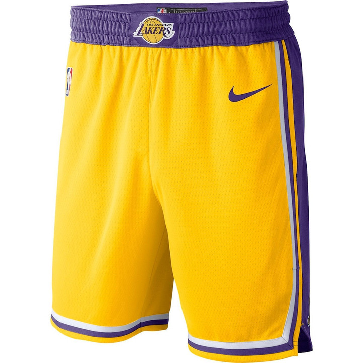 Los Angeles Lakers  2019/20 Icon Edition Swingman Shorts - Gold