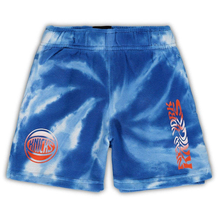 New York Knicks Toddler Santa Monica Shorts - White/Blue