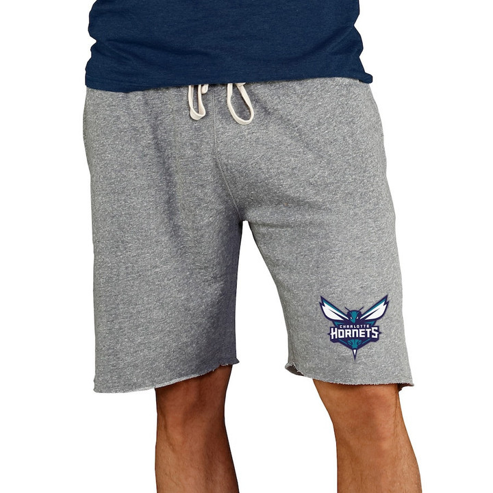 Charlotte Hornets Concepts Sport Mainstream Terry Shorts - Gray