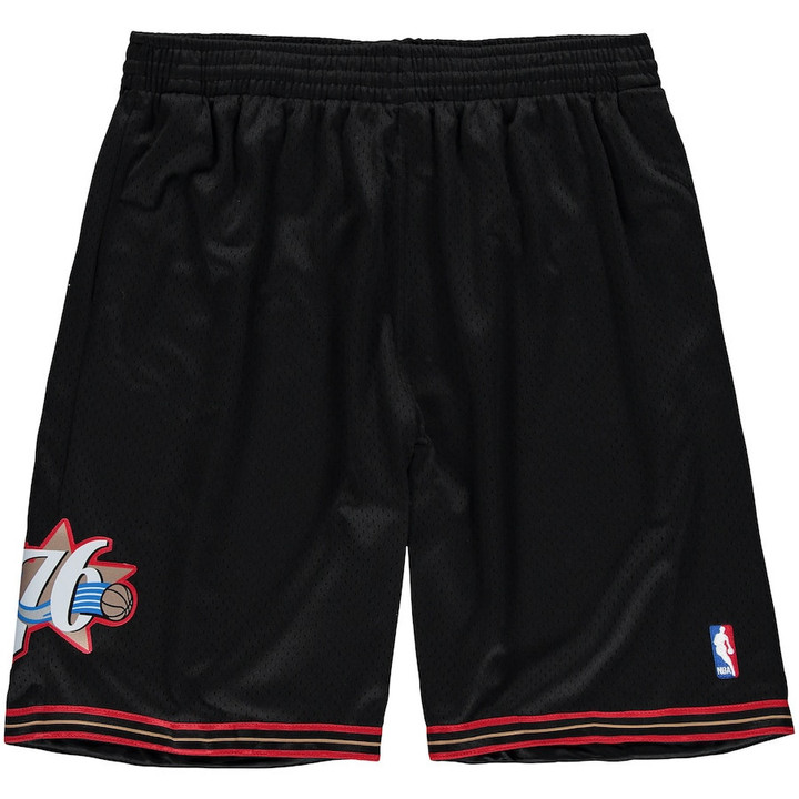 Philadelphia 76ers  Big & Tall Hardwood Classics Swingman Shorts - Black