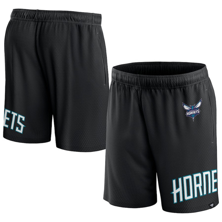 Charlotte Hornets s Branded Free Throw Mesh Shorts - Black