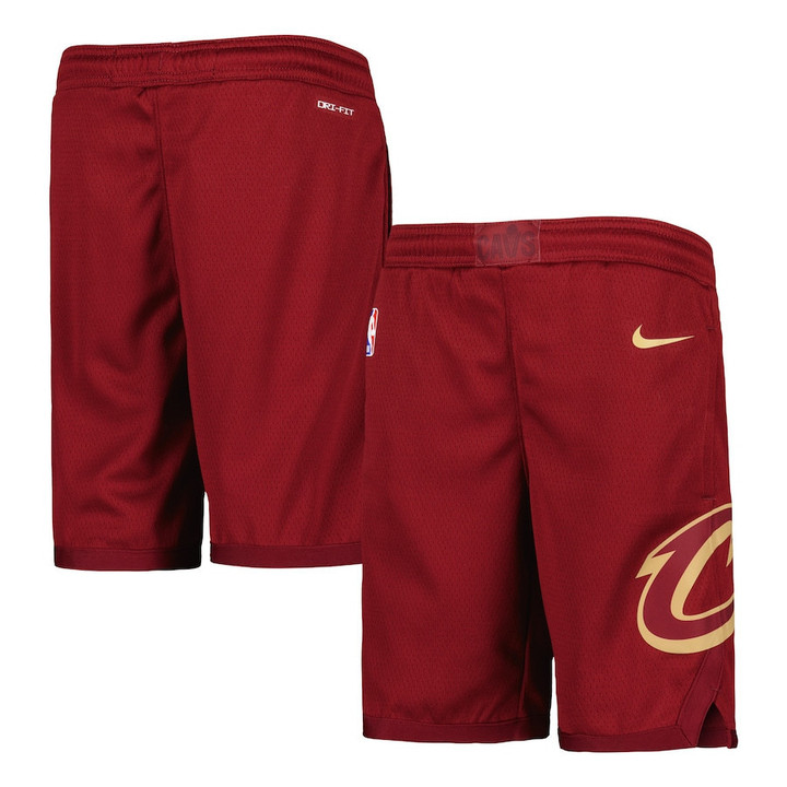 Cleveland Cavaliers  Youth 2020/21 Swingman Performance Shorts - Icon Edition - Wine