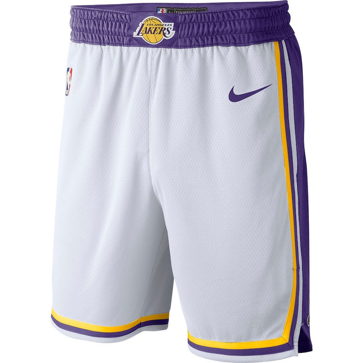Los Angeles Lakers  2019/20 Association Edition Swingman Shorts - White