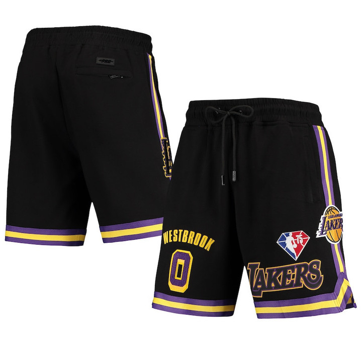 Russell Westbrook Los Angeles Lakers Pro Standard Player Replica Shorts - Black