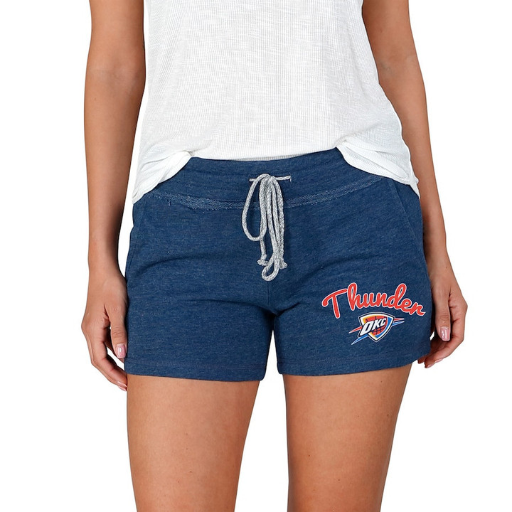 Oklahoma City Thunder Concepts Sport Women's Mainstream Terry Shorts - Navy