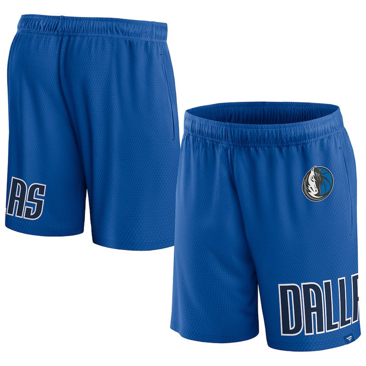 Dallas Mavericks s Branded Free Throw Mesh Shorts - Royal