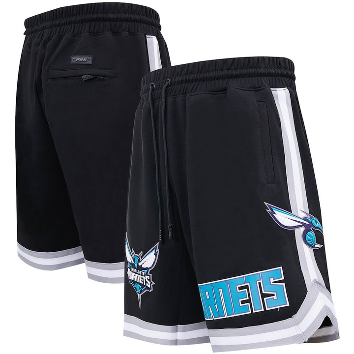 Charlotte Hornets Pro Standard Chenille Team Shorts - Black