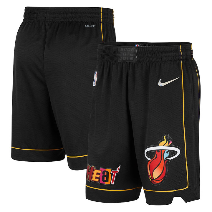 Miami Heat  2021/22 City Edition Swingman Shorts - Black