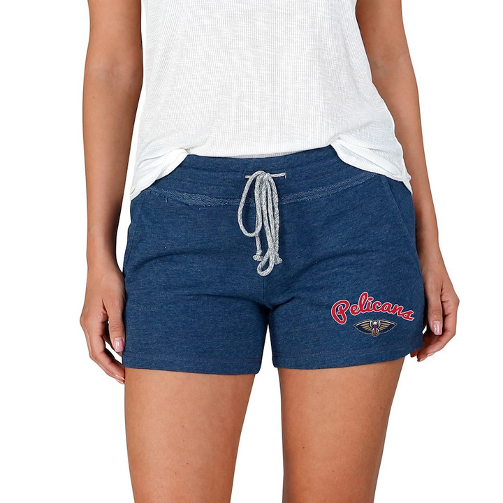 New Orleans Pelicans Concepts Sport Women's Mainstream Terry Shorts - Navy