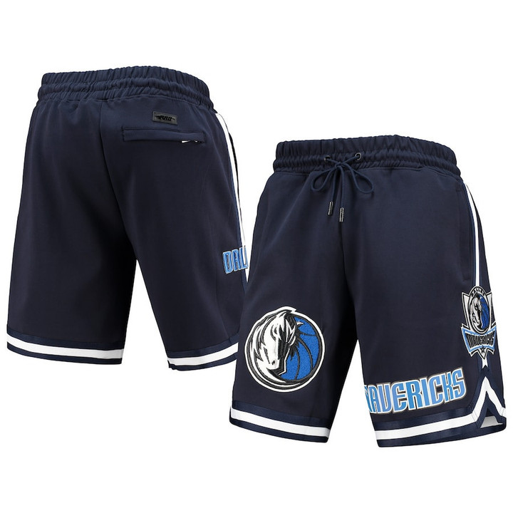 Dallas Mavericks Pro Standard Chenille Shorts - Navy