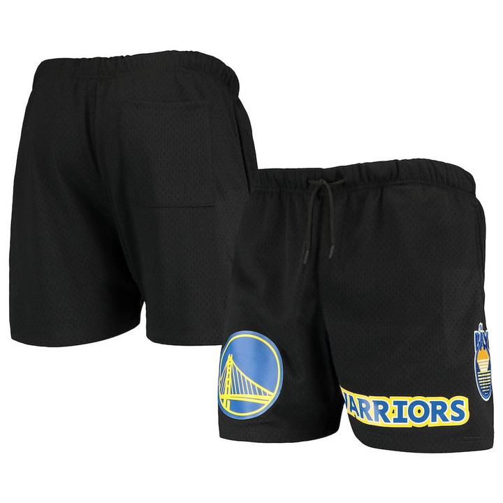 Golden State Warriors Pro Standard Mesh Capsule Shorts - Black