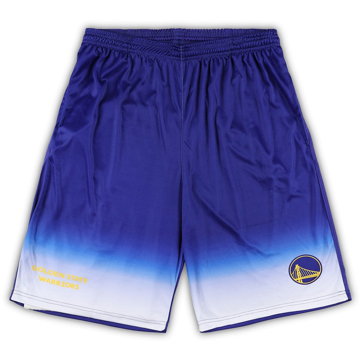 Golden State Warriors s Branded Big & Tall Fadeaway Shorts - Royal