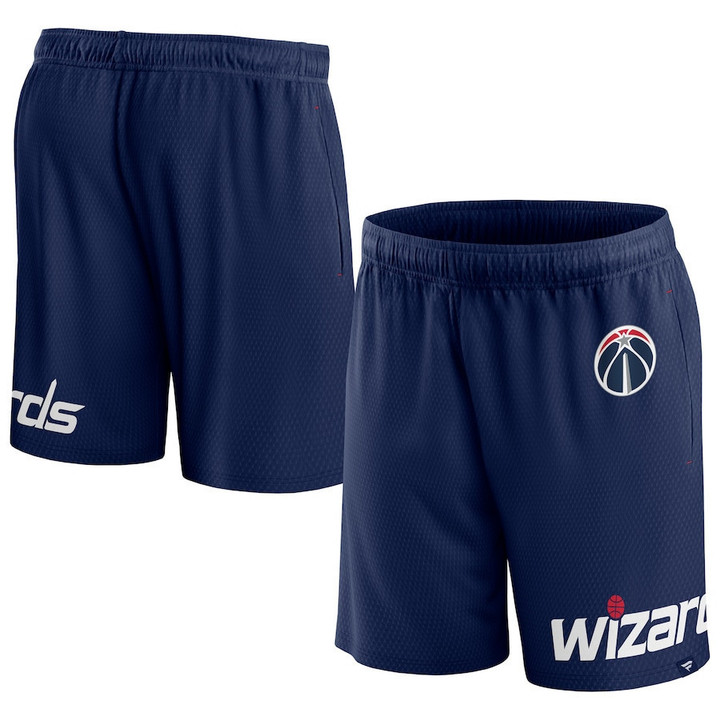 Washington Wizards s Branded Free Throw Mesh Shorts - Navy