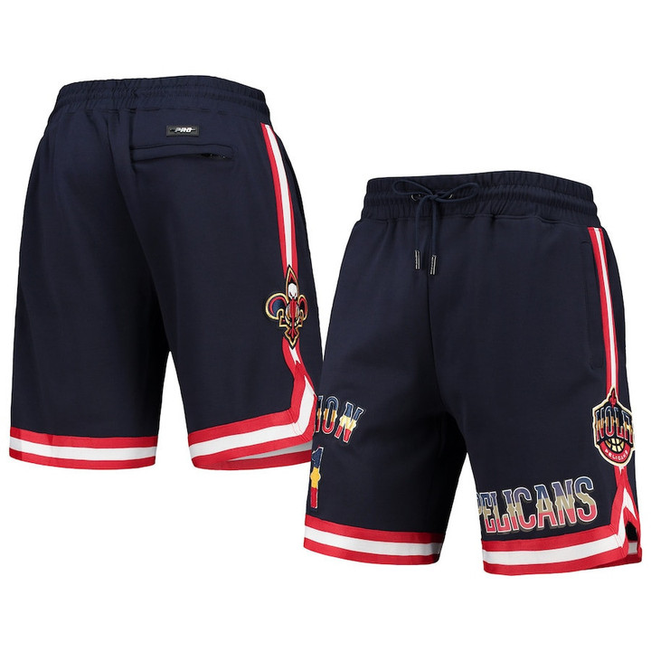 Zion Williamson New Orleans Pelicans Pro Standard Team Logo Player Shorts - Navy