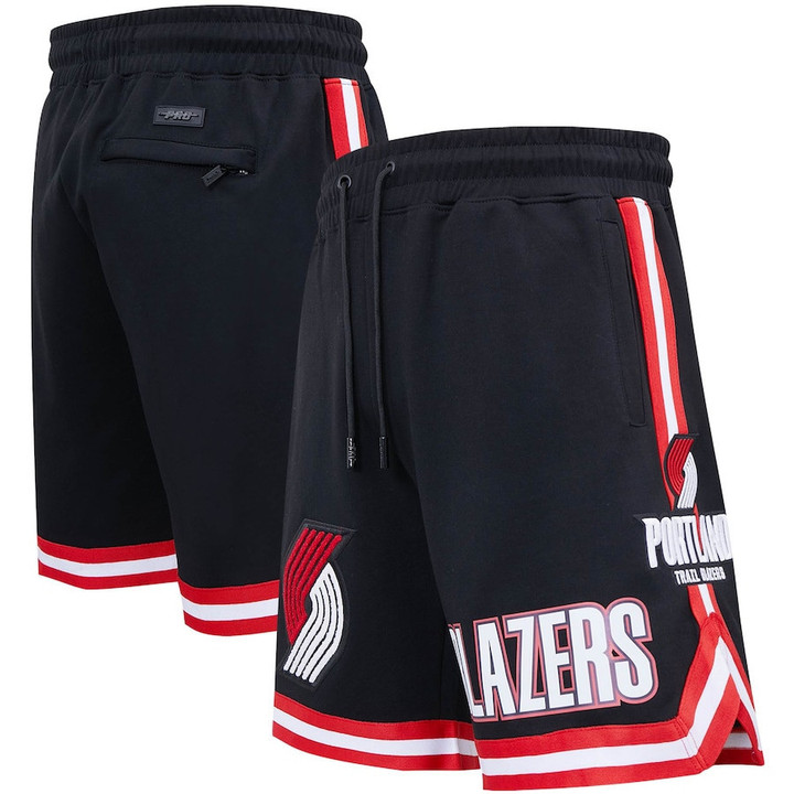 Portland Trail Blazers Pro Standard Chenille Shorts - Black