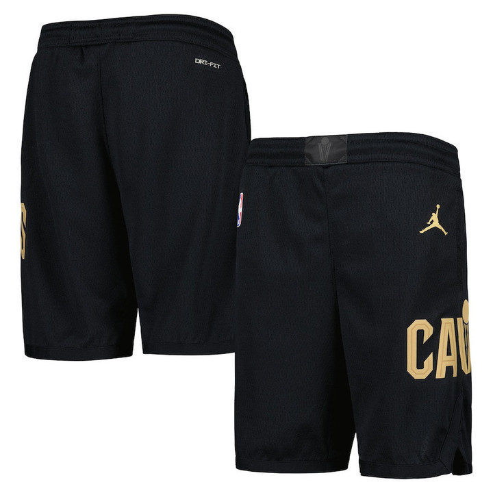 Cleveland Cavaliers  Youth Statement Edition Swingman Performance Shorts - Black