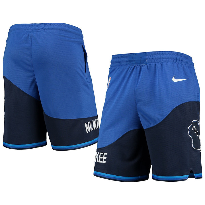 Milwaukee Bucks  2020/21 City Edition Swingman Shorts - Blue