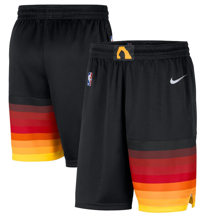 Utah Jazz  2020/21 City Edition Swingman Shorts - Black