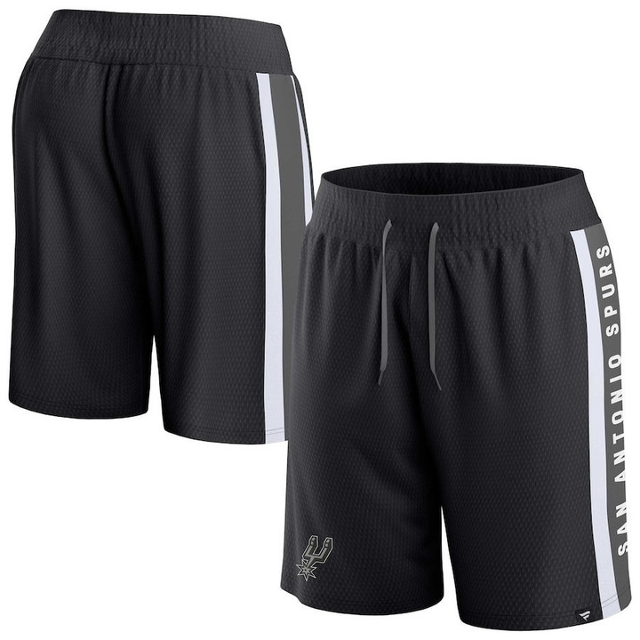 San Antonio Spurs s Branded Referee Iconic Mesh Shorts - Black